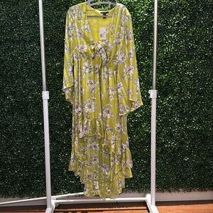Forever 21 long high-low floral dress size XL